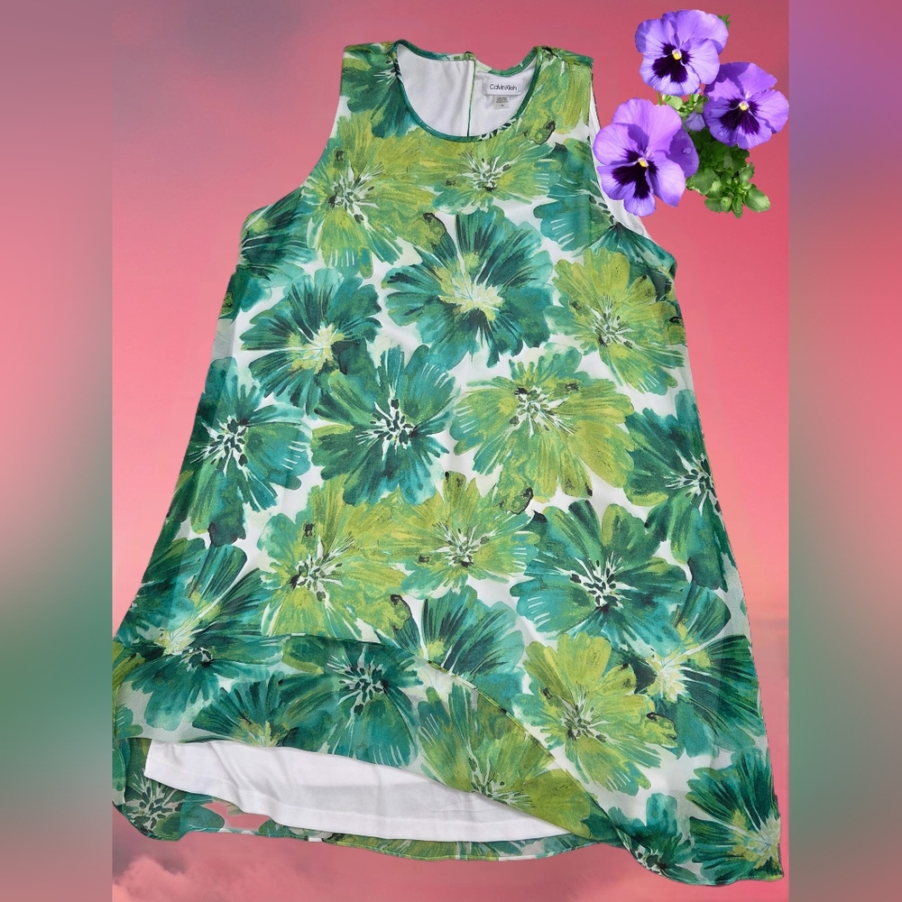 Never used Calvin Klein lined summer dress women 14